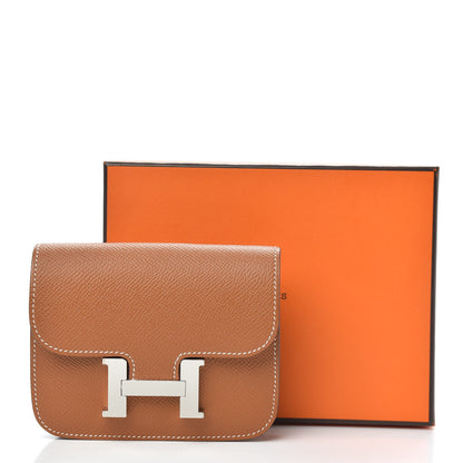 Hermes Epsom Constance Slim Wallet Gold 8 of 8