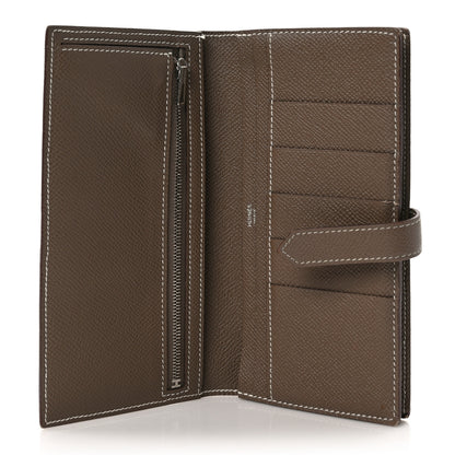 Hermes Epsom Bearn Gusset Wallet Etoupe 6 of 9