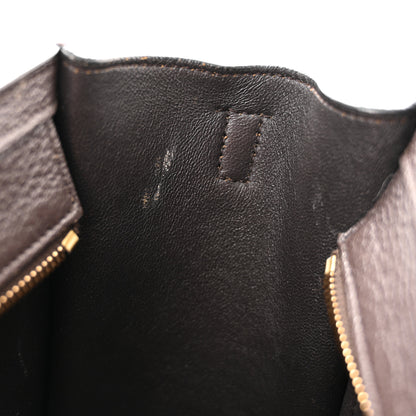 Celine Drummed Calfskin Nano Luggage Brown 12 of 13