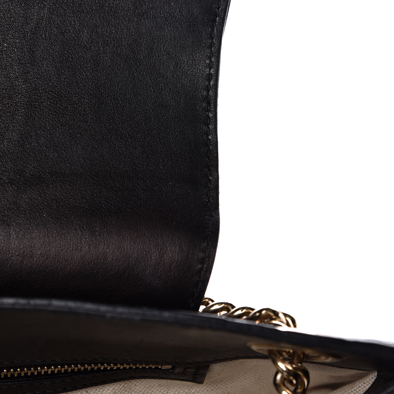 Gucci Guccissima Large Emily Chain Shoulder Bag Black 10 of 13