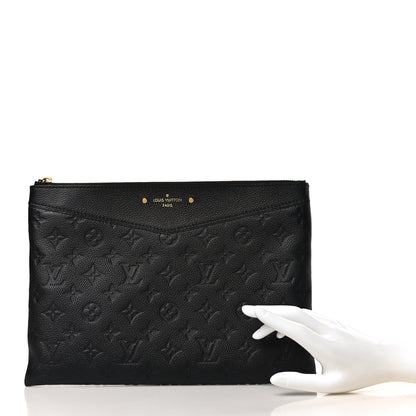 Louis Vuitton Empreinte Daily Pouch Black 2 of 9
