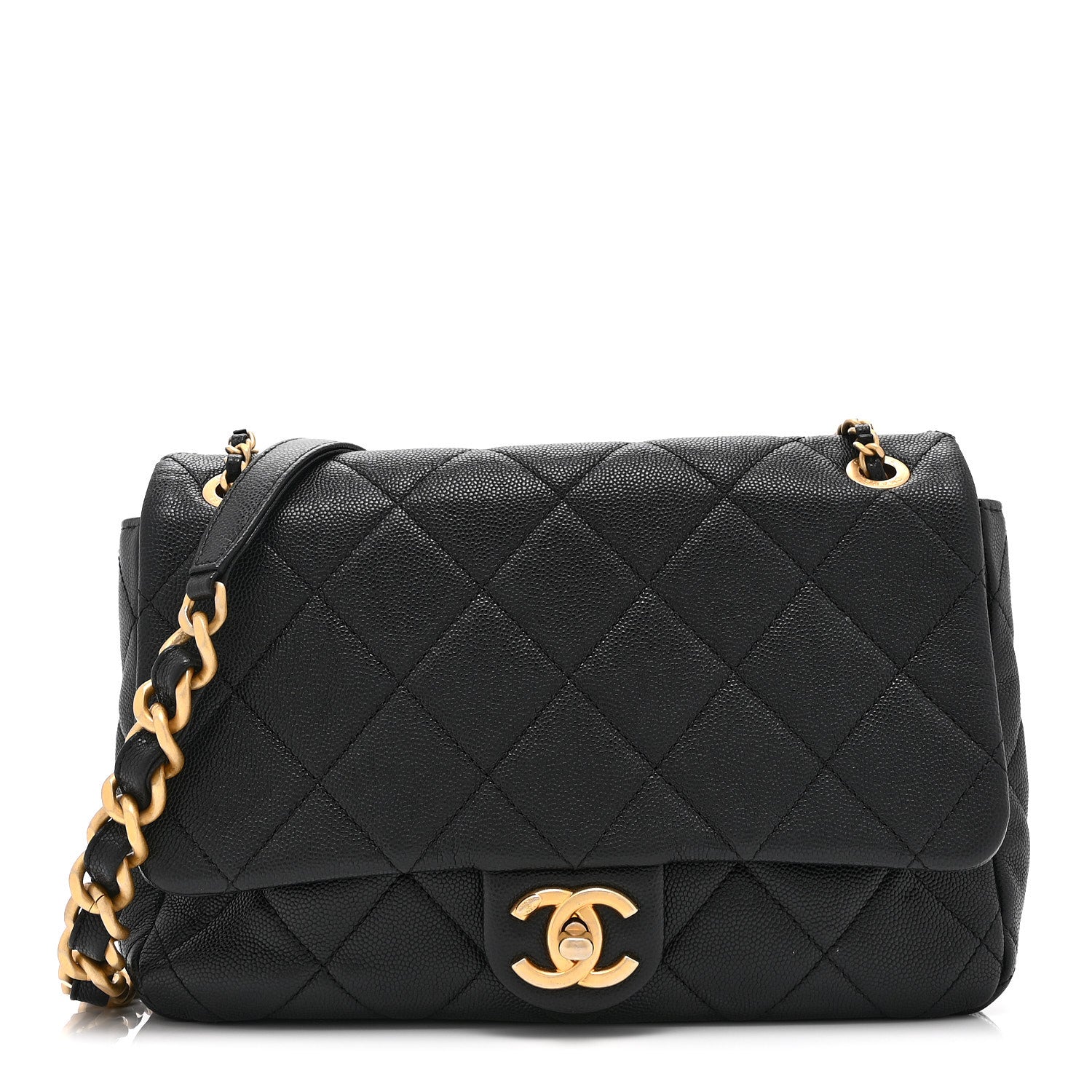 Chanel Caviar Quilted Medium Chain Flap  Black 1 of 10