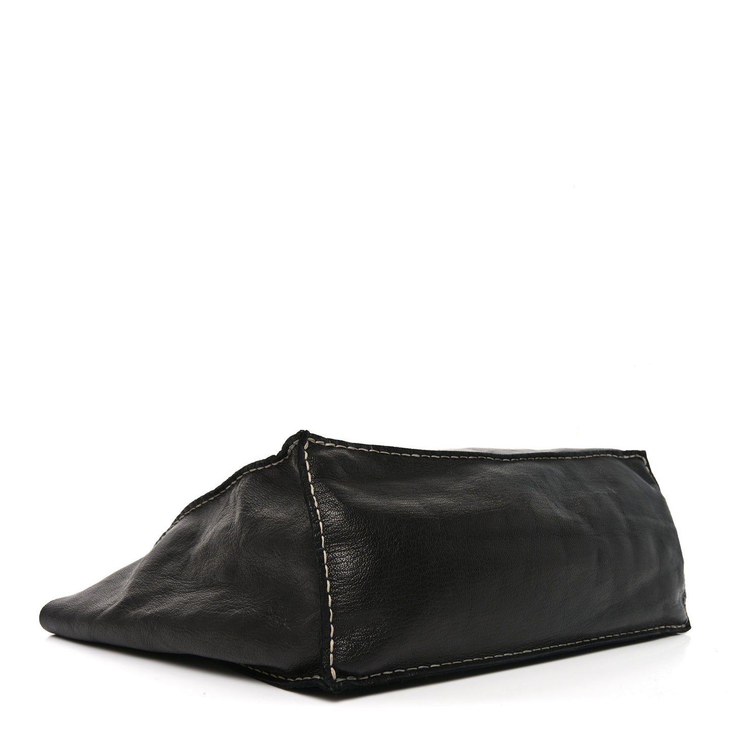 Glossy Nappa Maya E/W Tote Three Black