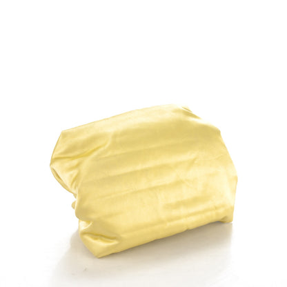Chanel Satin Garden Evening Clutch Light Yellow 4 of 7