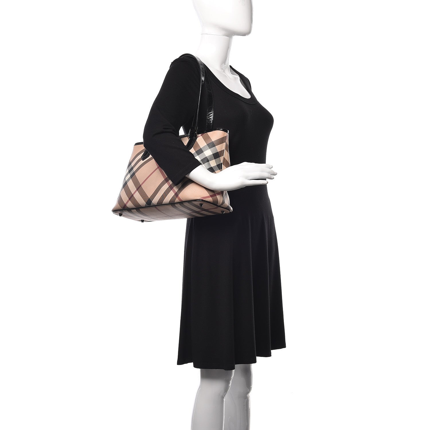 Burberry Supernova Check Regent Tote Black 2 of 17