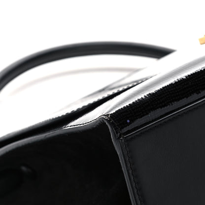 Celine Patent Suede Medium Trapeze Black 8 of 22