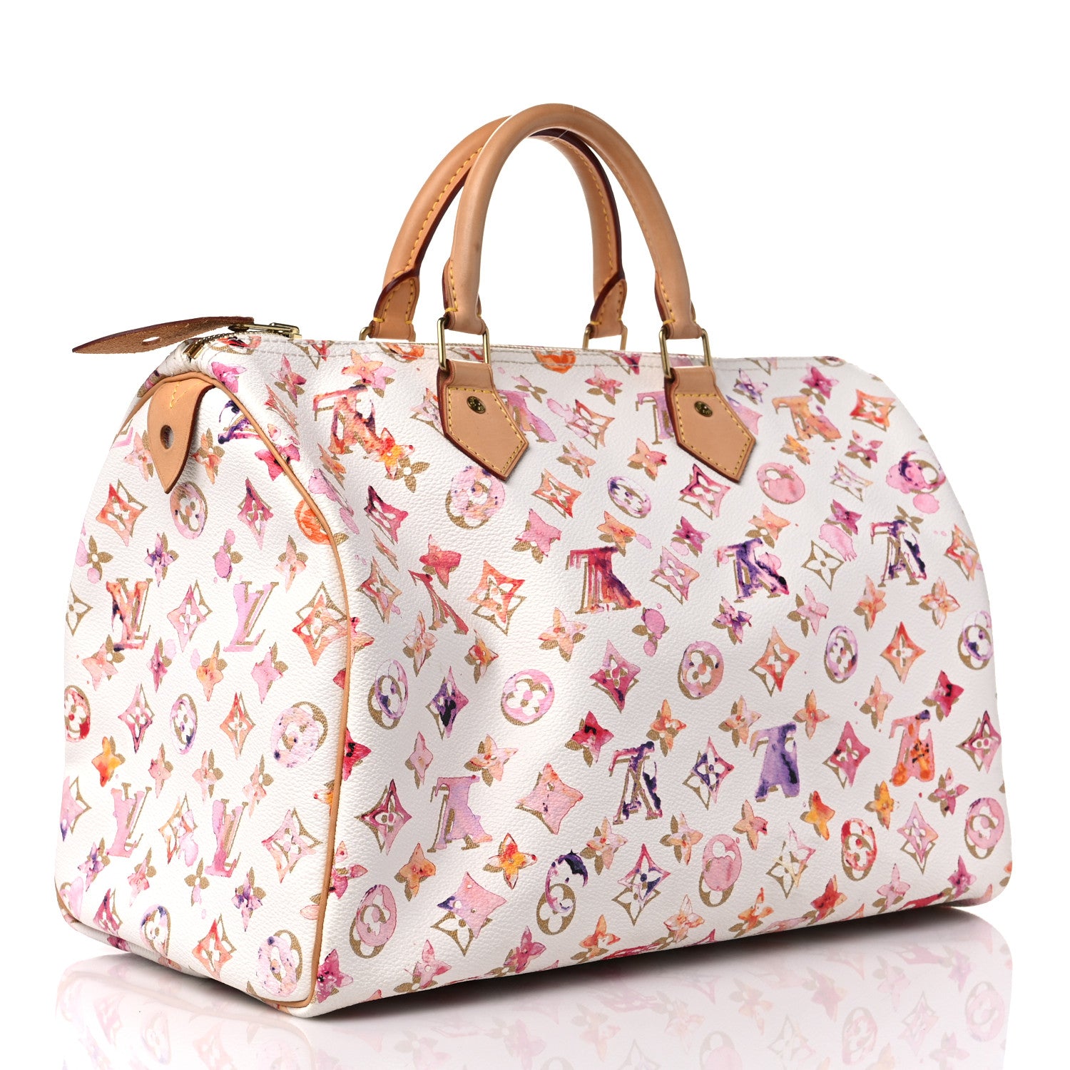 Louis Vuitton Watercolor Aquarelle Speedy 35 White 3 of 16