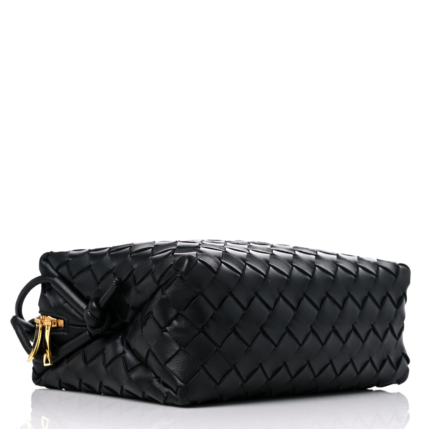Nappa Intrecciato Small Loop Camera Bag Black