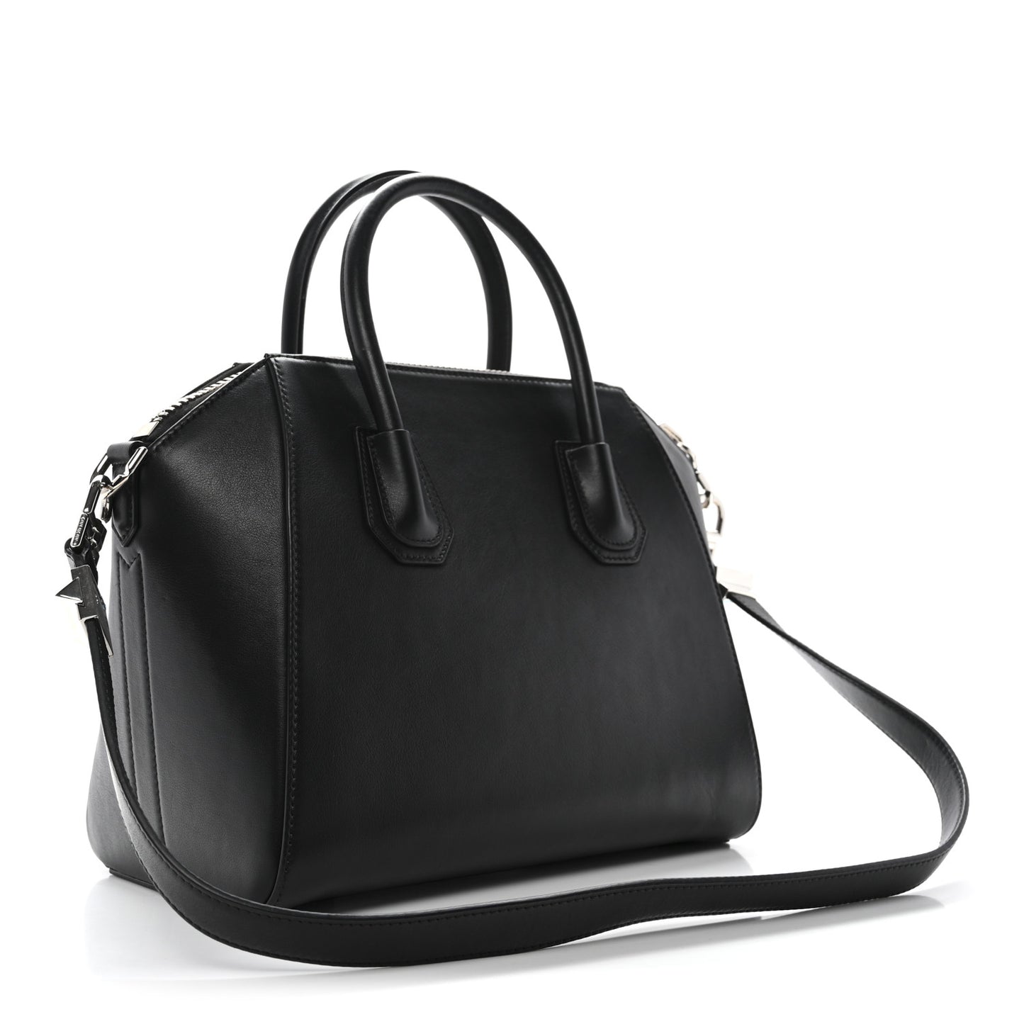 Calfskin Signature Logo Small Antigona Black