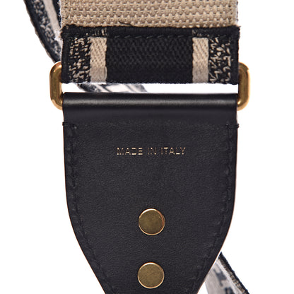 Christian Dior Canvas Embroidered Adjustable Shoulder Strap Blue 3 of 8