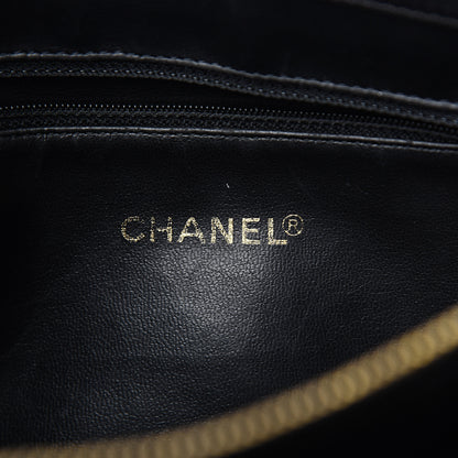 Chanel Lambskin CC Flap Shopping Tote Black 6 of 14