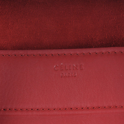 Celine Supple Calfskin Medium Phantom Luggage Red 6 of 11