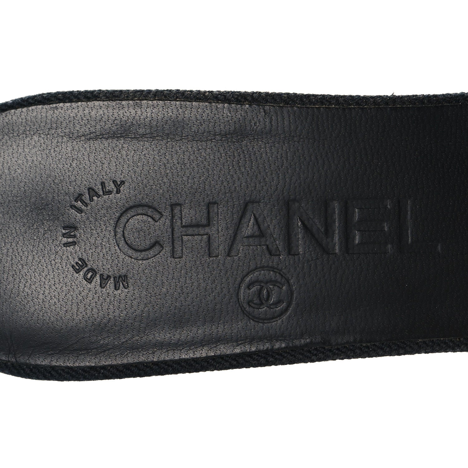 Chanel Canvas Camellia Wedge Sandals 38.5 Black 38.5 Black 8 of 11