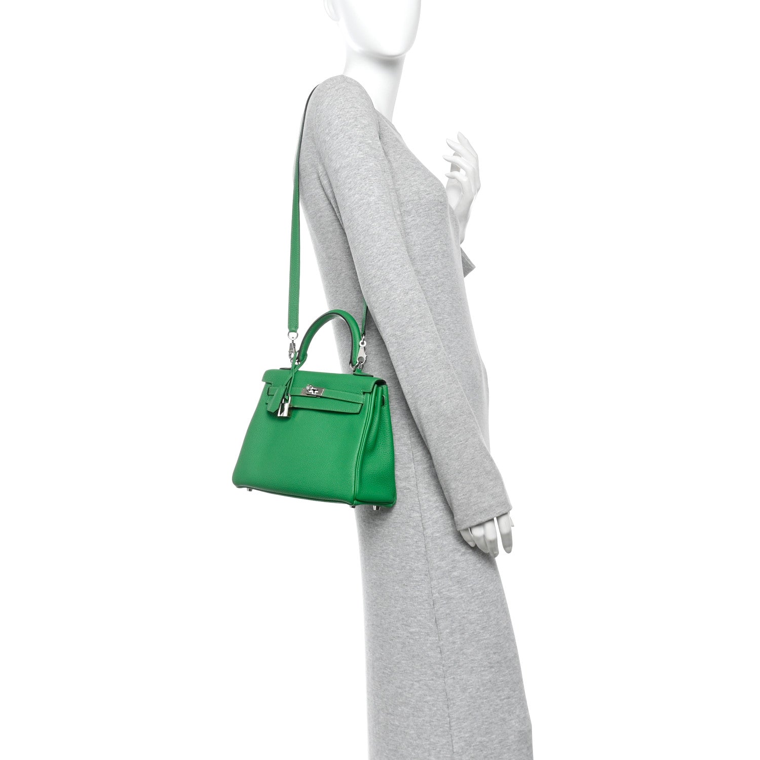 Hermes Togo Kelly Retourne 25 Bambou 2 of 10