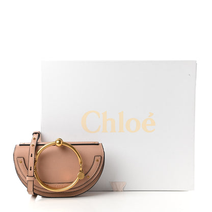 Chloe Calfskin Small Nile Bracelet Minaudiere Bag Biscotti Beige 11 of 11