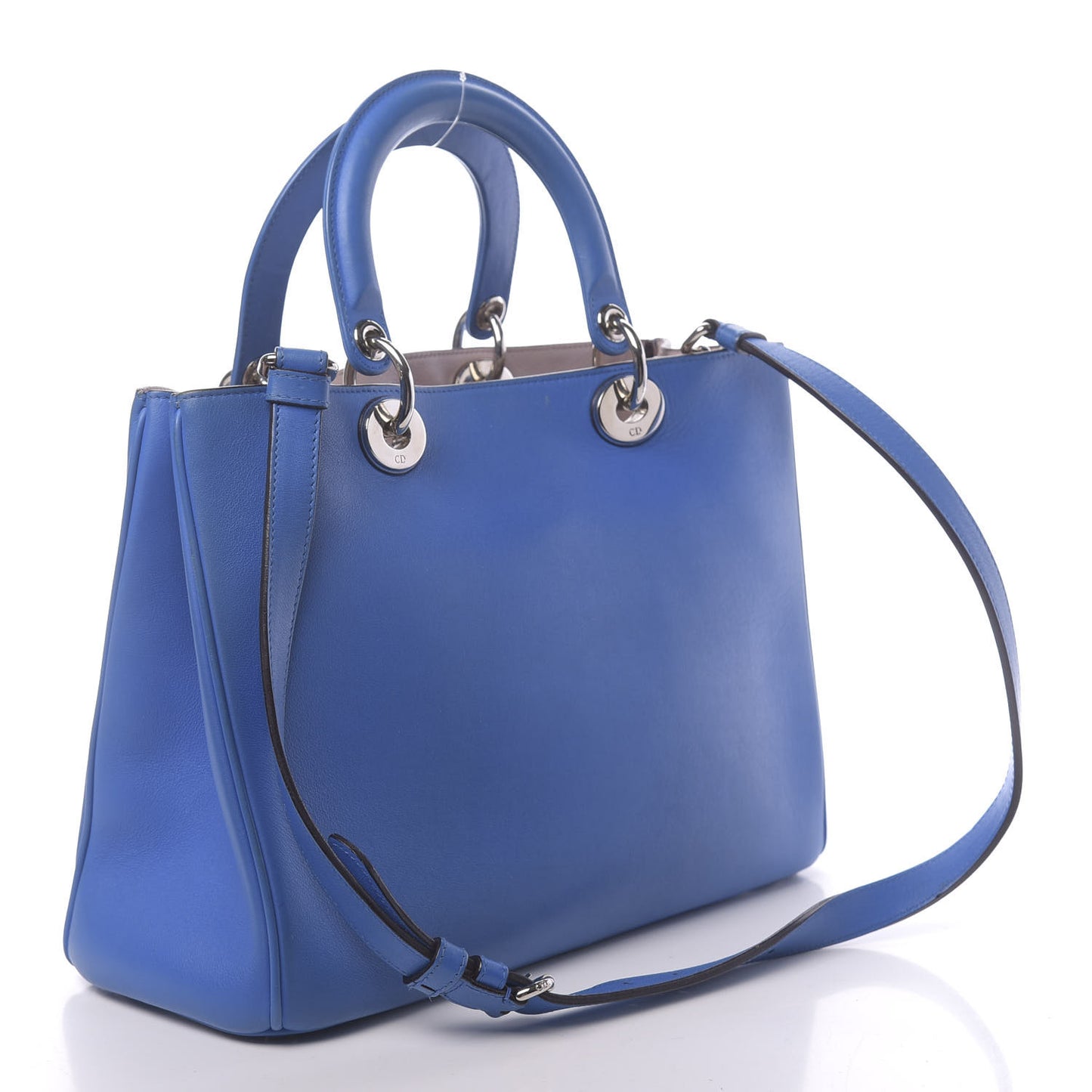 Smooth Calfskin Medium Diorissimo Tote Blue