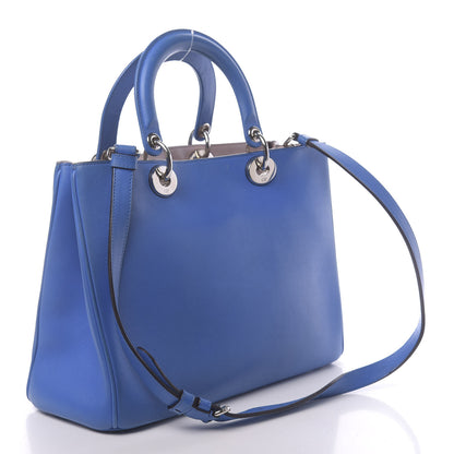 Christian Dior Smooth Calfskin Medium Diorissimo Tote Blue 5 of 12