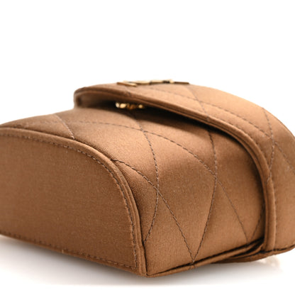Saint Laurent Satin Matelasse Monogram Micro June Box Bag Bitter Cocoa 10 of 11