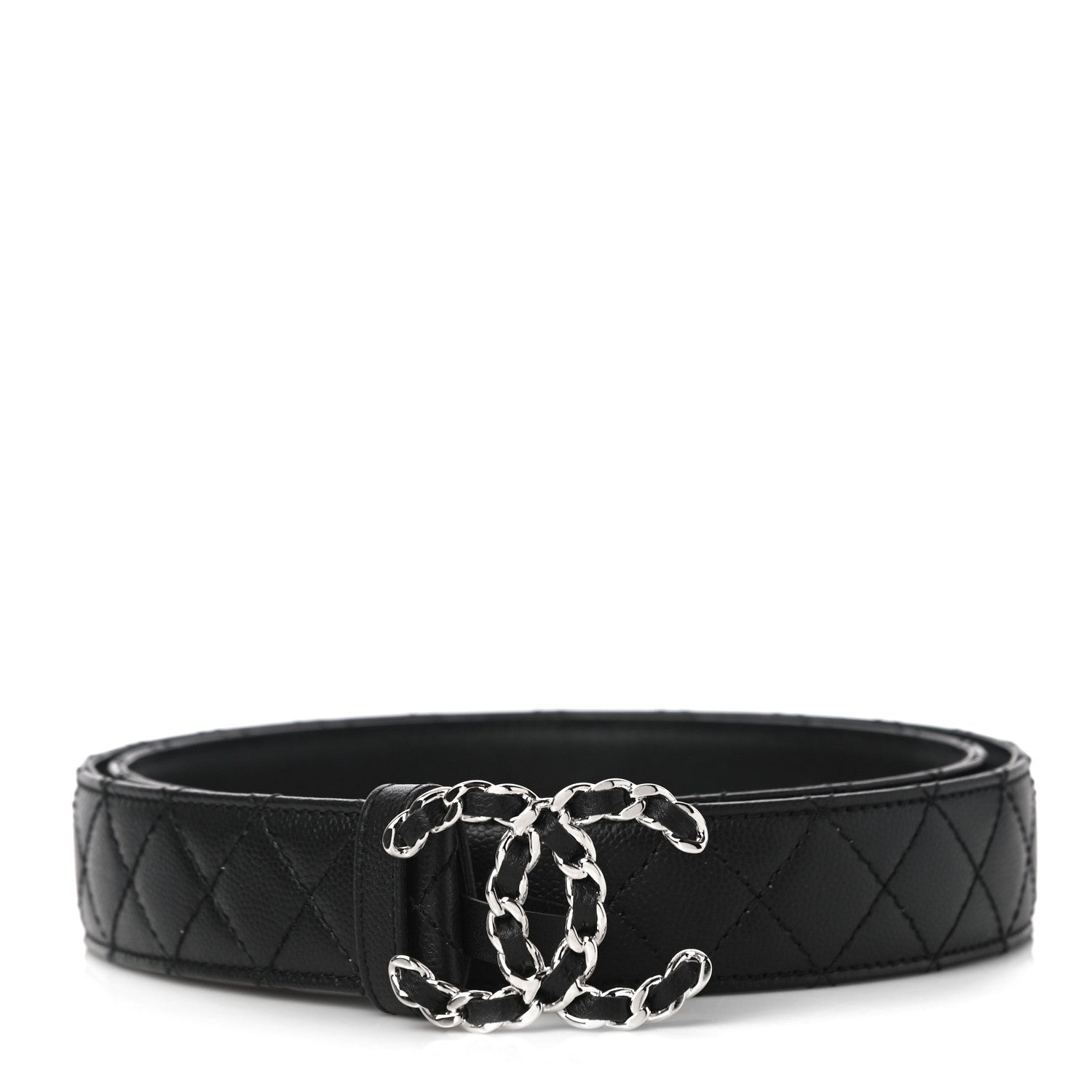 Chanel Caviar Quilted CC Chain Belt 95 38 Black 1 of 9