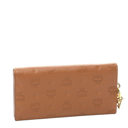 MCM Calfskin Ottomar Large Klara Two Fold Wallet Cognac 2 of 8
