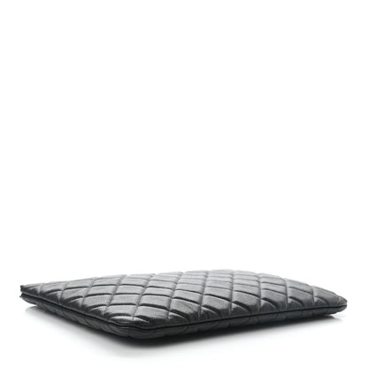 Chanel Caviar Quilted Medium Cosmetic Case Black 5 of 8