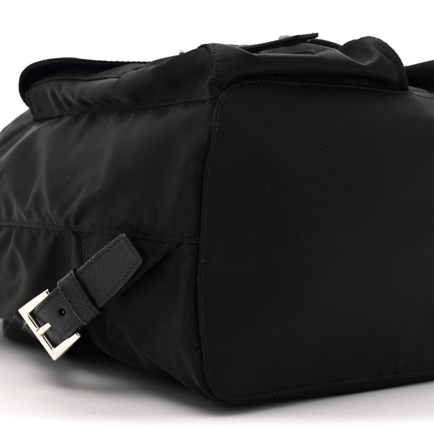 Prada Nylon Vela Saffiano Medium Backpack Black 9 of 10