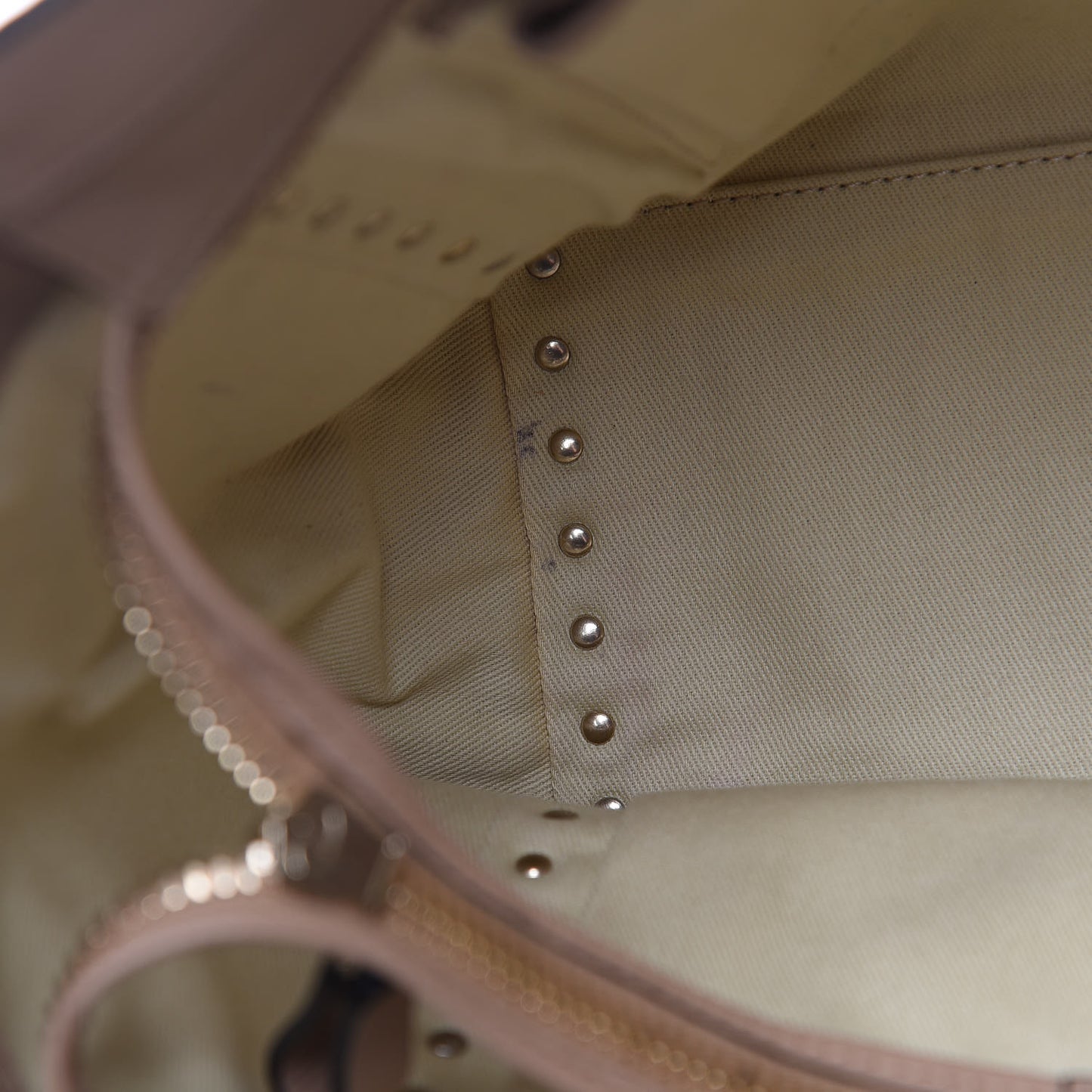 Vitello Rockstud Double Handle Tote Alpaca