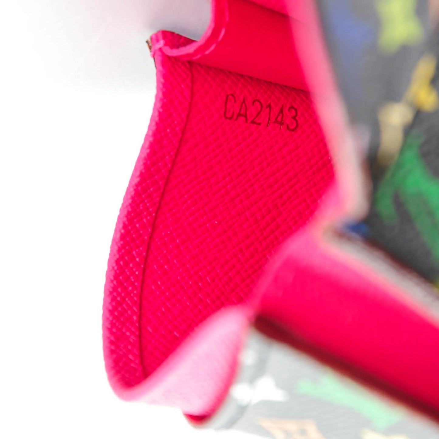 Monogram Multicolor Business Card Holder Black Grenade