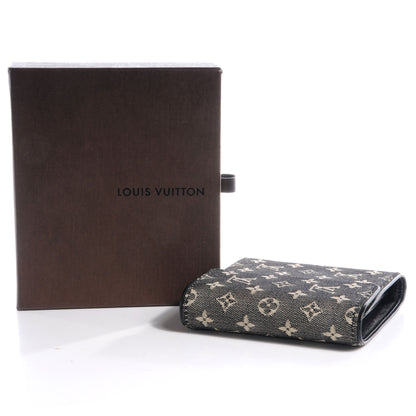 Louis Vuitton Mini Monogram Compact Wallet Black 6 of 8