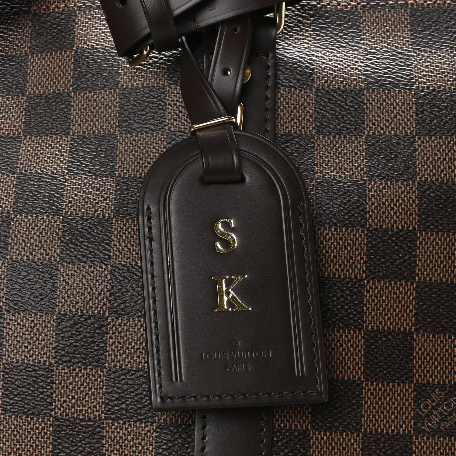 Louis Vuitton Damier Ebene Keepall Bandouliere 55 11 of 11