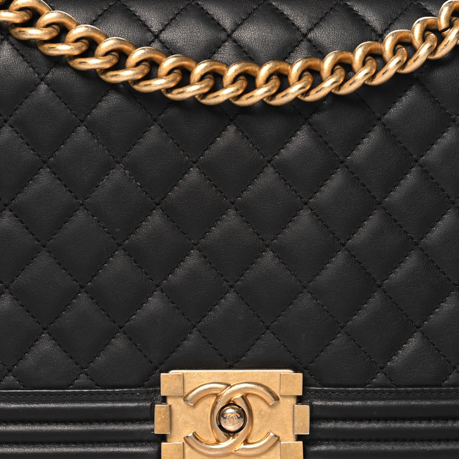 Chanel Calfskin Quilted New Medium Boy Flap Black 8 of 10