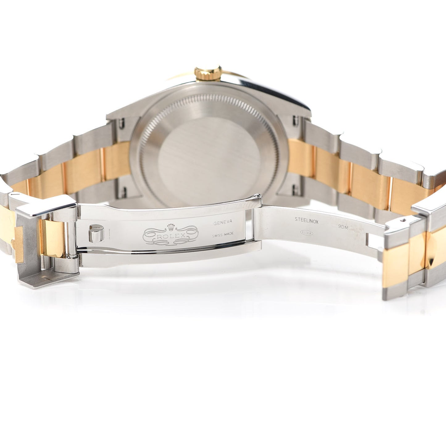 Stainless Steel 18K Yellow Gold 36mm Oyster Perpetual Explorer Watch Black 124273