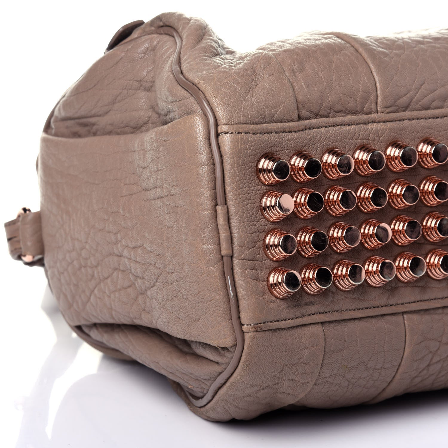 Alexander Wang Pebbled Lambskin Rockie Latte Rose Gold Hardware 6 of 9