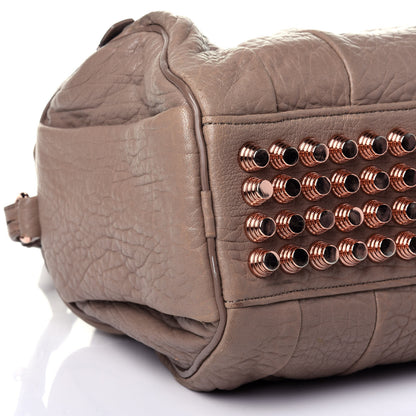 Alexander Wang Pebbled Lambskin Rockie Latte Rose Gold Hardware 6 of 9