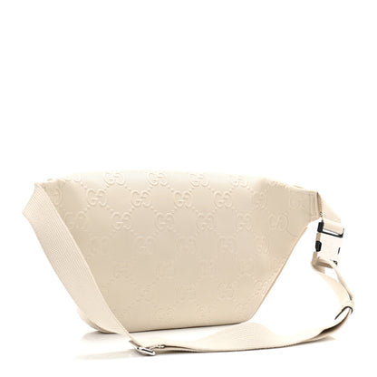 Gucci Calfskin GG Tennis Embossed Pocket Belt Bag Mystic White 3 of 10