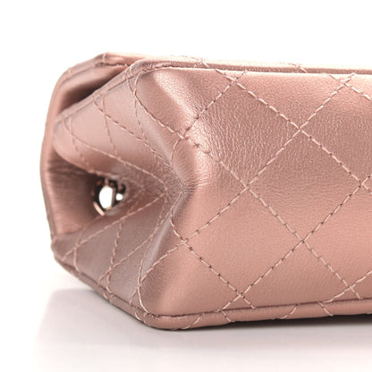 Chanel Metallic Grained Calfskin Quilted 2.55 Reissue Mini Flap Copper Pink 8 of 9