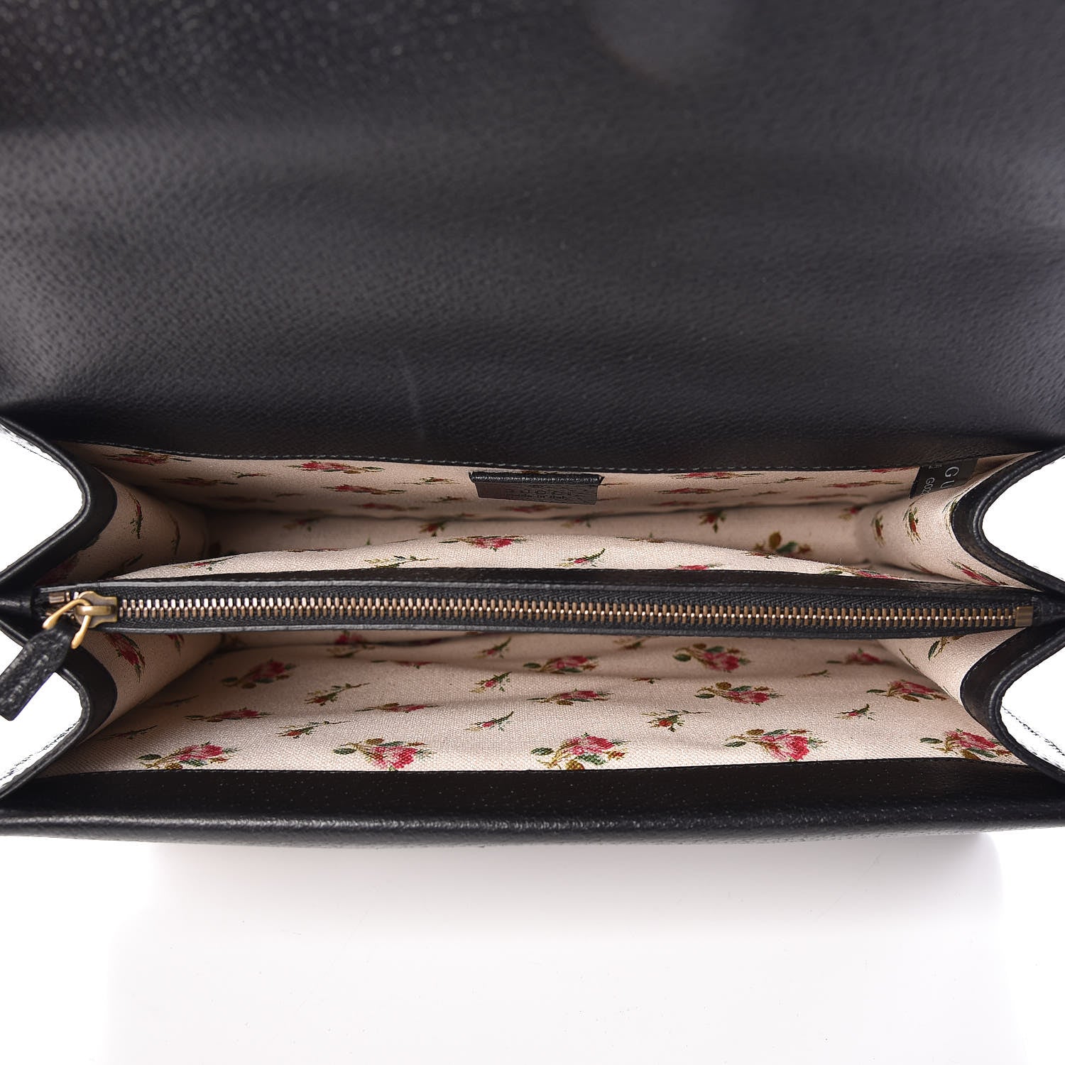 Gucci Calfskin Web Floral Embroidered Medium Dionysus Shoulder Bag Black 5 of 9