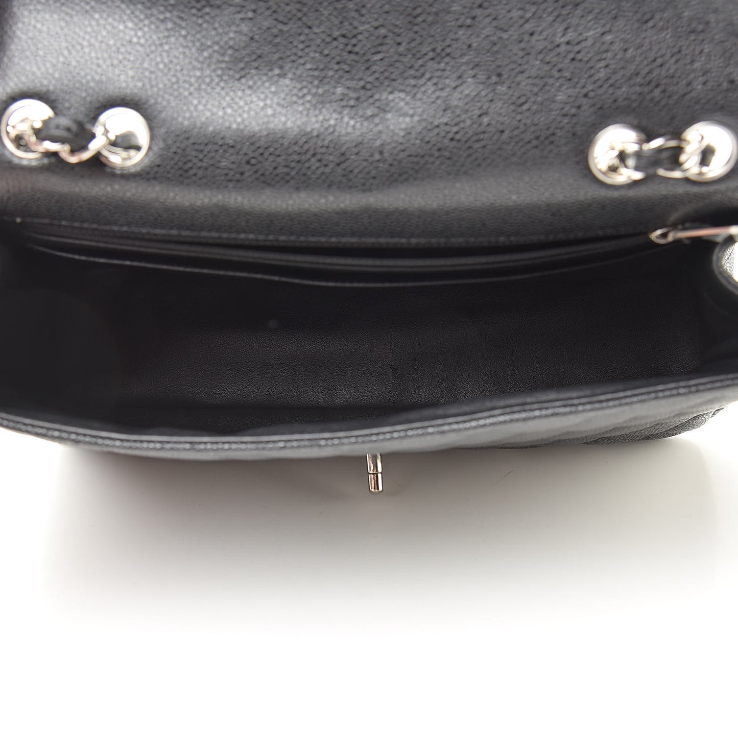 Caviar Quilted Jumbo Single Flap Black