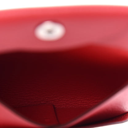 Hermes Evercolor Bastia Verso Coin Purse Rouge Piment Rouge de Coeur 5 of 7
