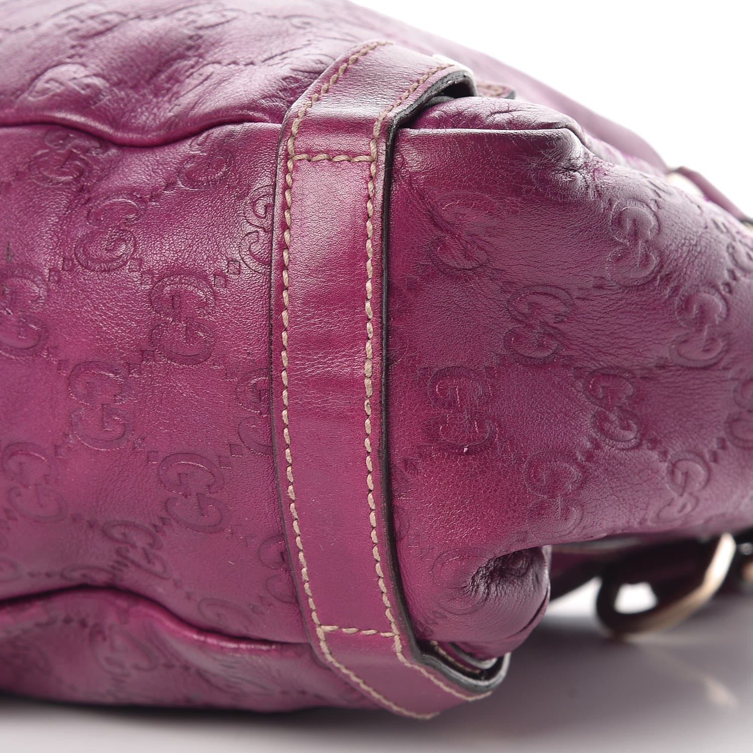 Gucci Guccissima Medium Abbey Shoulder Bag Purple 9 of 9