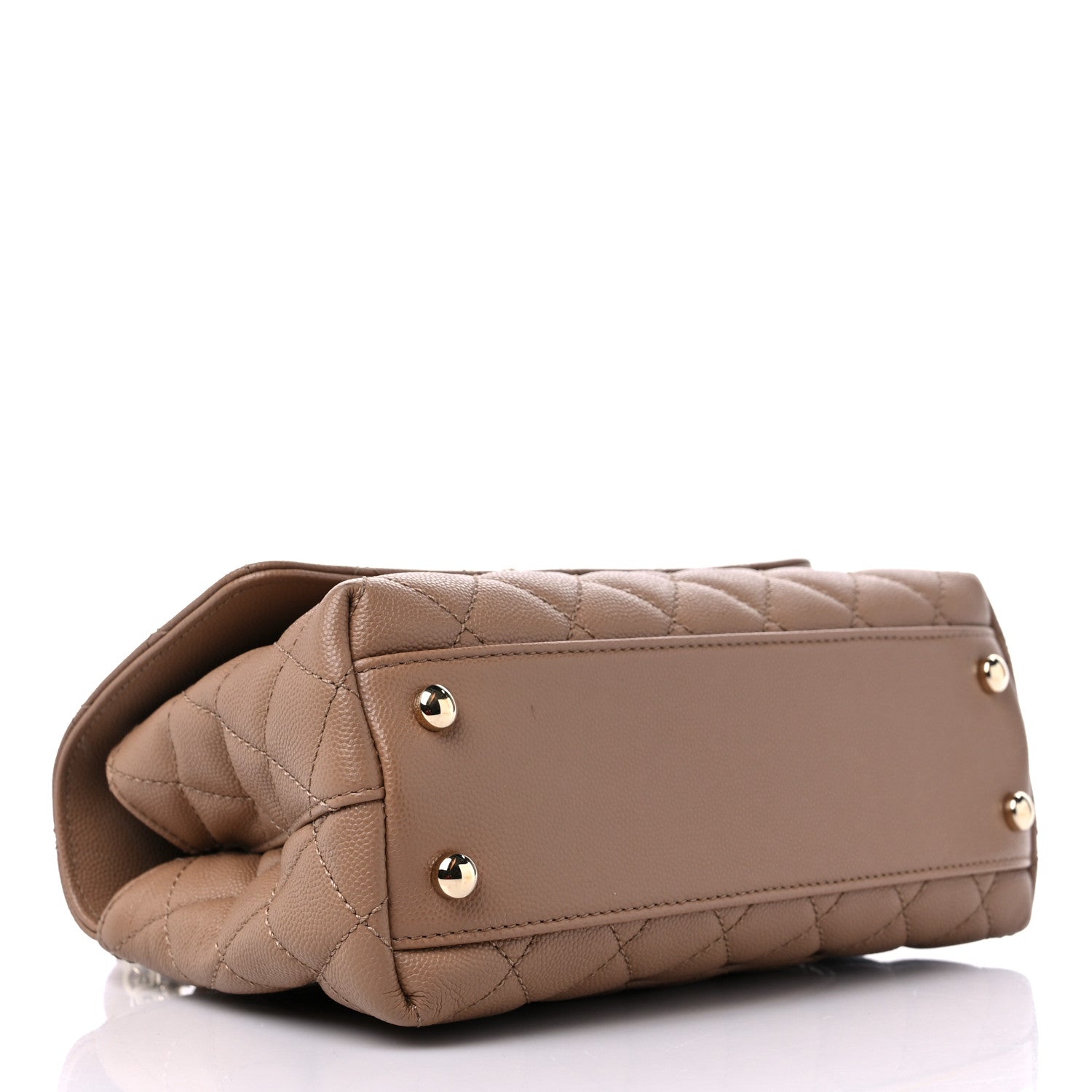 Chanel Caviar Quilted Mini Coco Handle Flap Brown 4 of 12