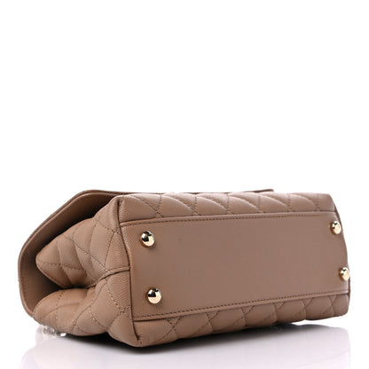 Chanel Caviar Quilted Mini Coco Handle Flap Brown 4 of 12