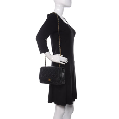 Chanel Lambskin Quilted Medium Single Flap Black 2 of 20