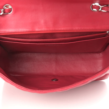 Chanel Lambskin Quilted Jumbo Single Flap Dark Pink 5 of 12