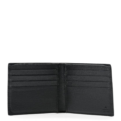 Gucci Shangai Calfskin Kingsnake Bi-Fold Wallet Black 4 of 6