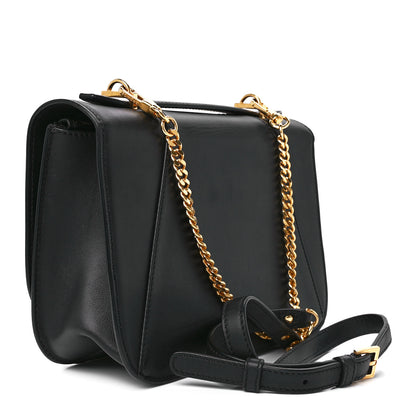 Versace Vitello Barocco Virtus Top Handle Shoulder Bag Black 3 of 14