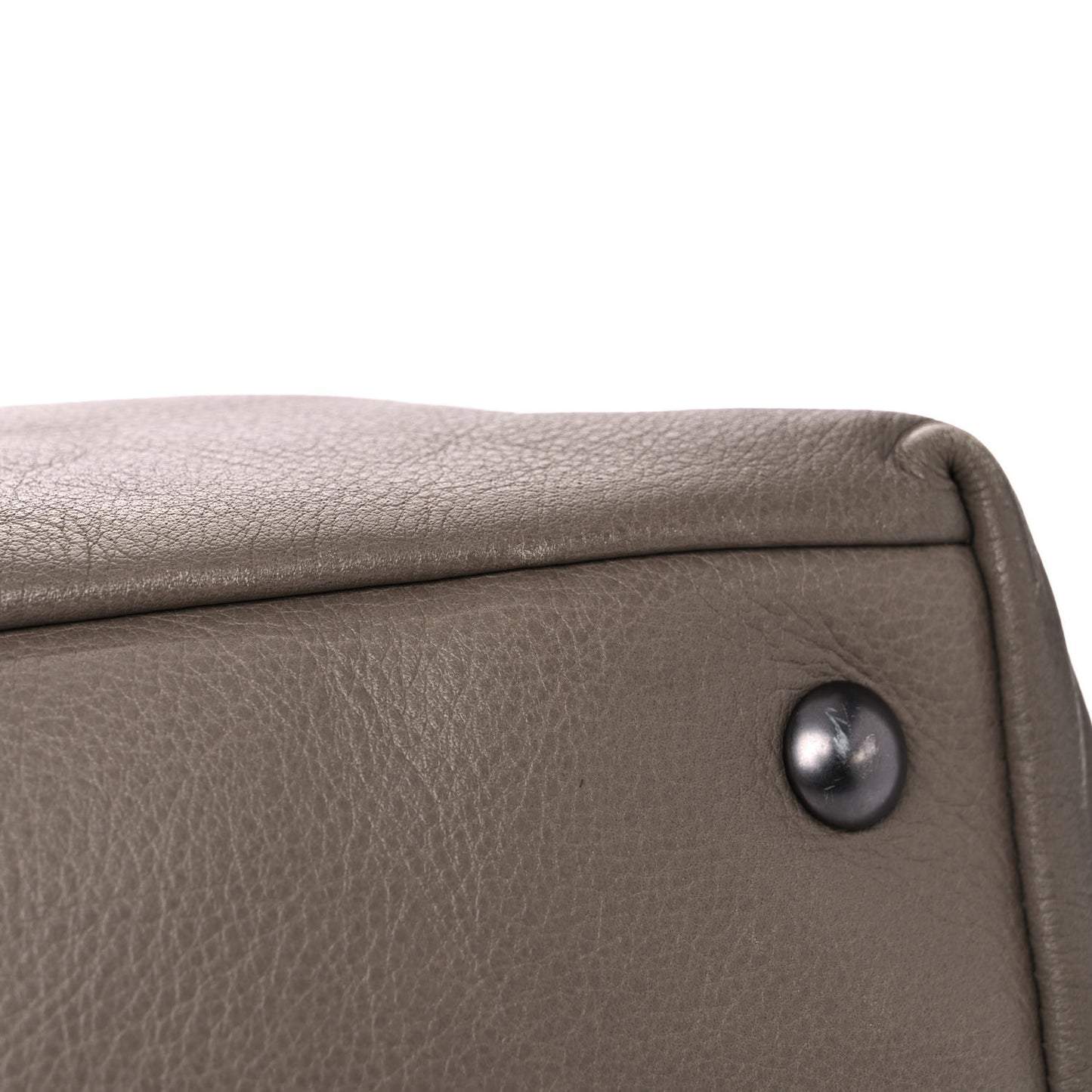 Calfskin Sac Hamptons Weekender Bag Taupe
