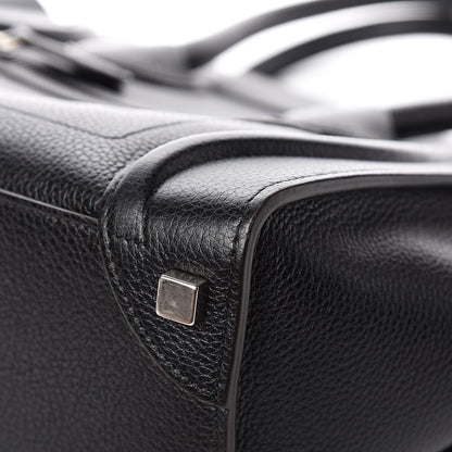 Celine Drummed Calfskin Micro Luggage Black 9 of 12