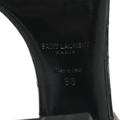 Saint Laurent Anguilla LouLou 105 Buckle Sandals 38 Black 6 of 8