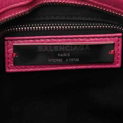 Balenciaga Agneau Classic Silver Hardware City Rose Dahlia 5 of 8